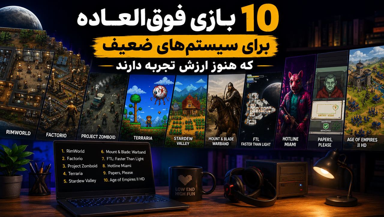 10  بازی فوق‌العاده برای سیستم‌های ضعیف که هنوز ارزش تجربه دارند